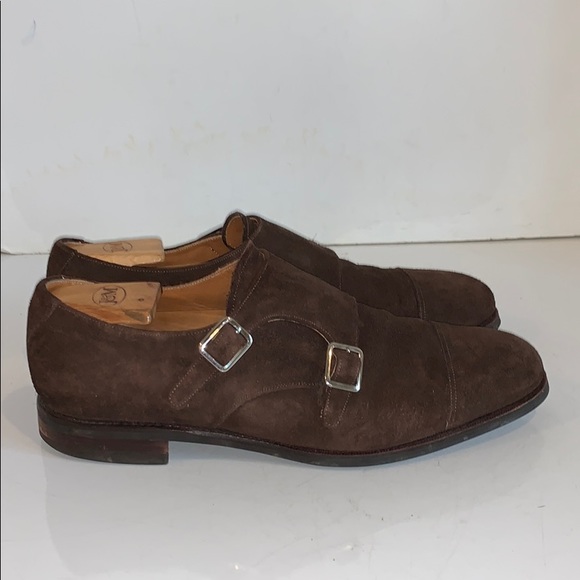 Meermin Brown Monk strap shoes main image 6